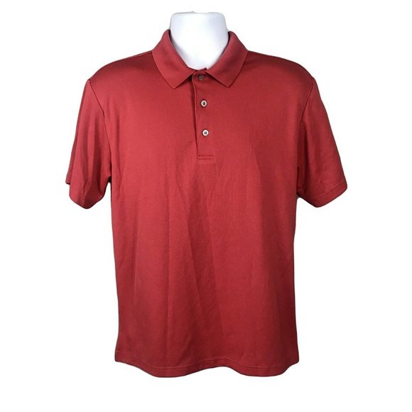 PGA Tour Other - PGA Tour Airflux Golf Men's Collared Polo Shirt ~ Sz M ~ Orange ~ Short Sleeve